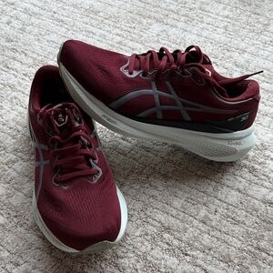 ASICS Maroon Athletic Shoes